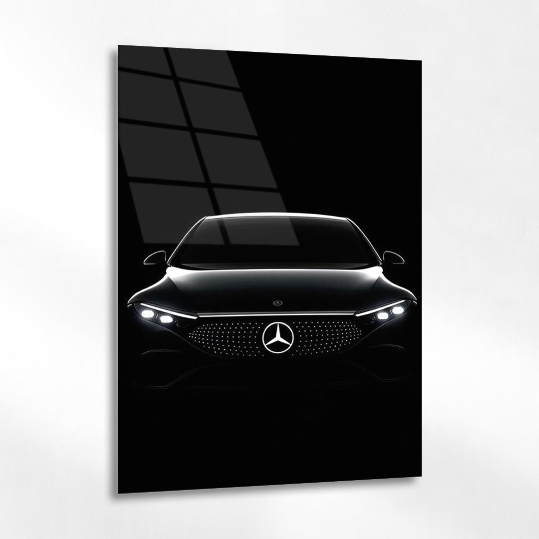 Mercedes-Benz Futuristik Siyah Cam Tablo
