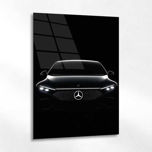 Mercedes-Benz Futuristik Siyah Cam Tablo