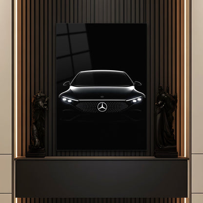 Mercedes-Benz Futuristik Siyah Cam Tablo
