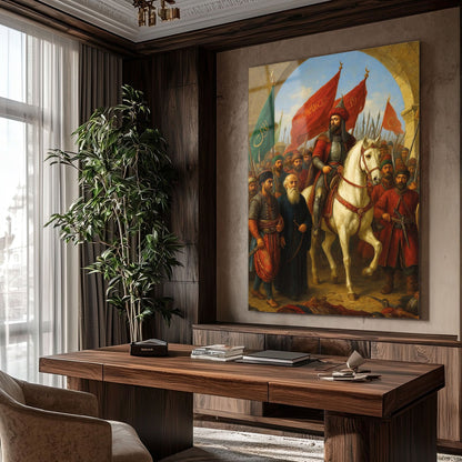 Fatih Sultan Mehmet İstanbul’un Fethi Tarihi Cam Tablo