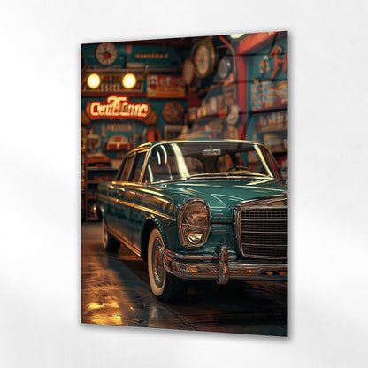 Vintage Mercedes Garaj Cam Tablo