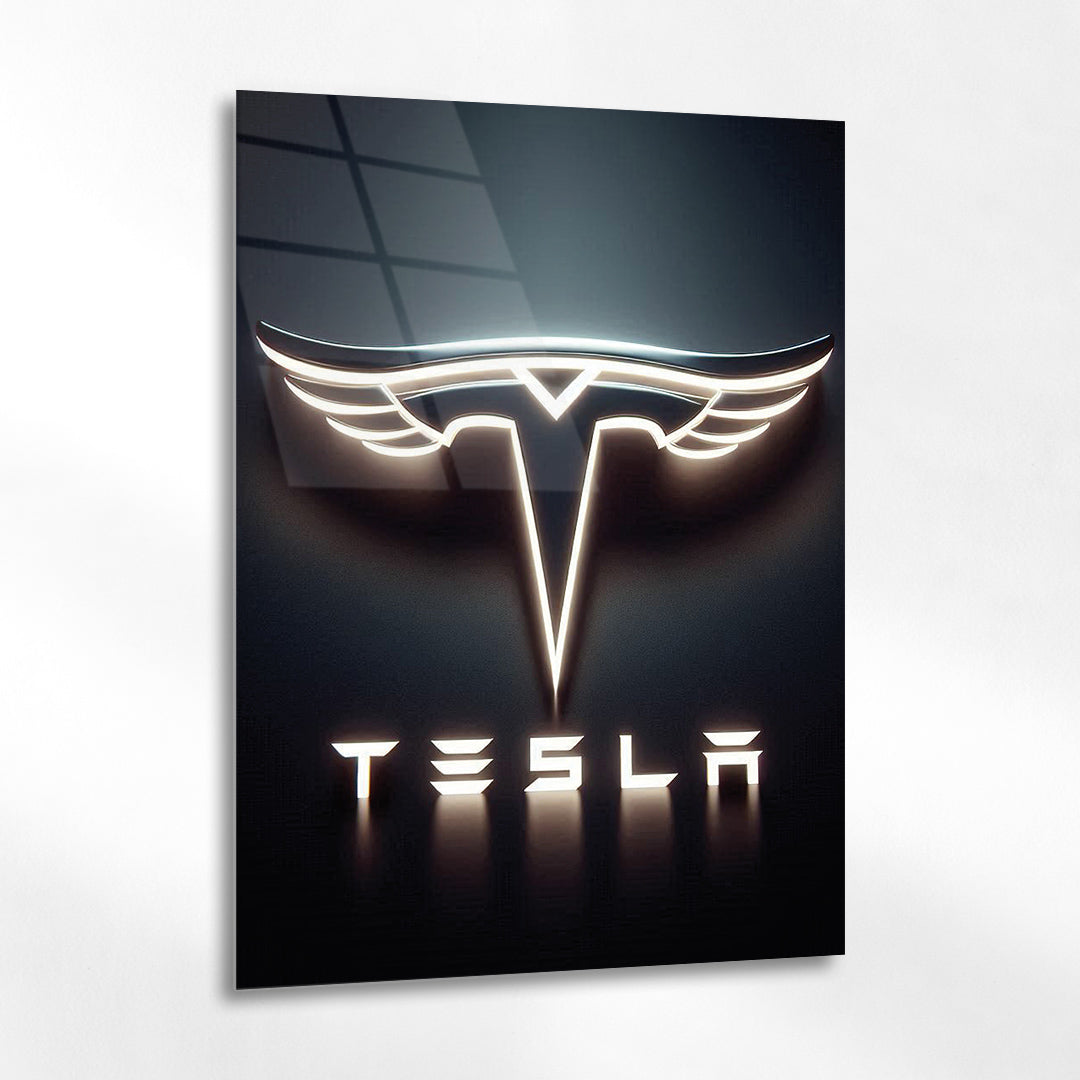 Tesla Cam Tablo – Elektrikli Otomobil Logo Tasarımı