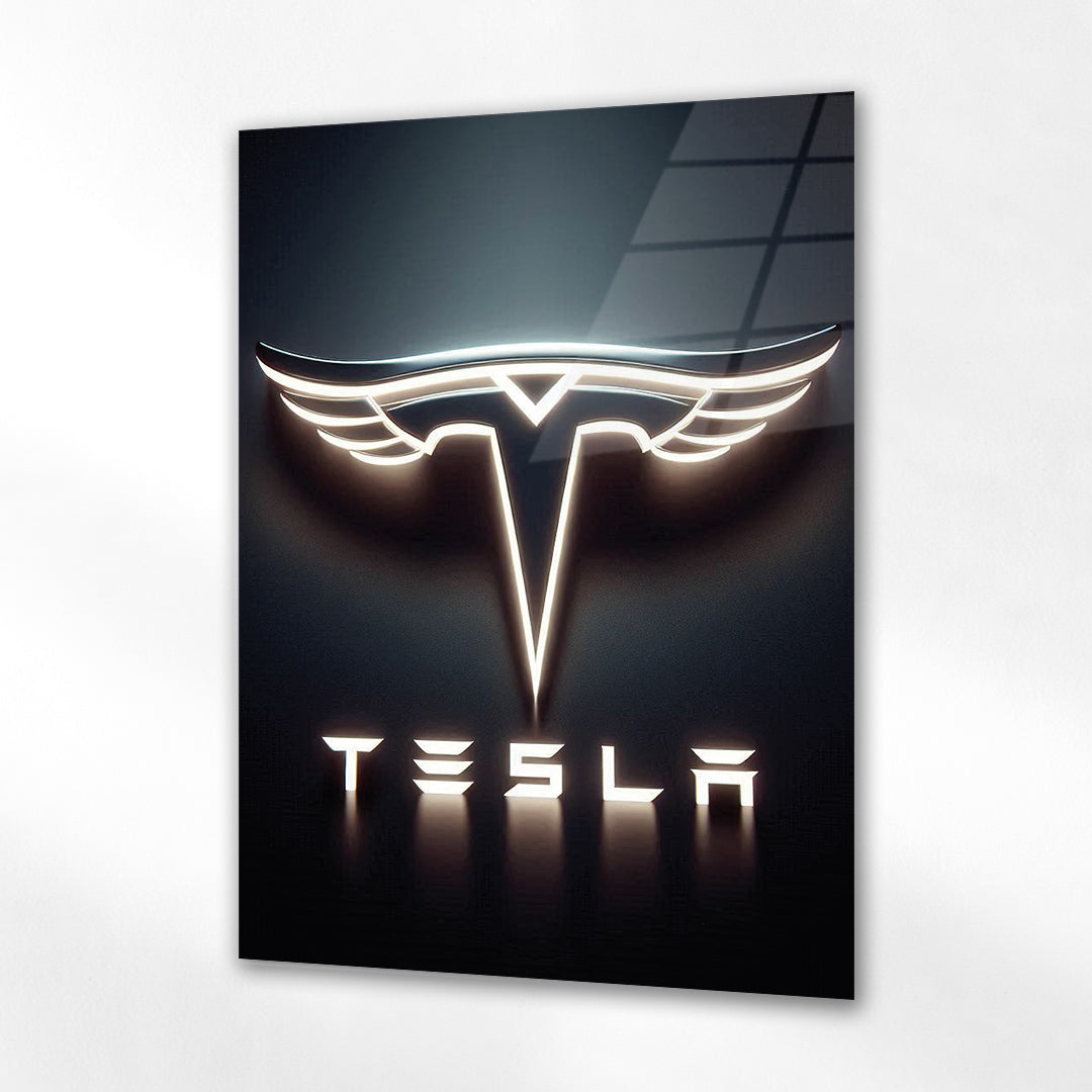 Tesla Cam Tablo – Elektrikli Otomobil Logo Tasarımı