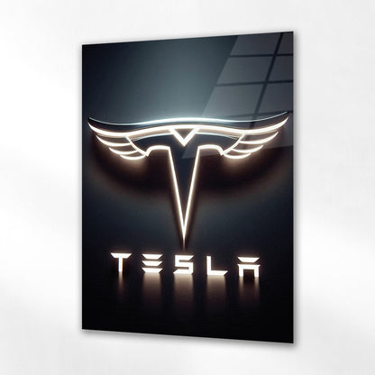 Tesla Cam Tablo – Elektrikli Otomobil Logo Tasarımı