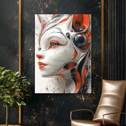 Akışkan Ruh - 4 mm Temperli Cam Tablo - Ev, ofis dekorasyon