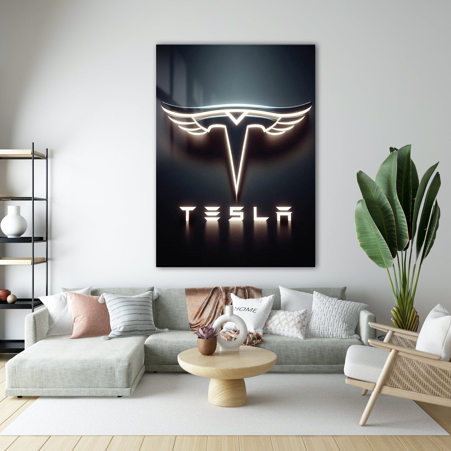 Tesla Cam Tablo – Elektrikli Otomobil Logo Tasarımı
