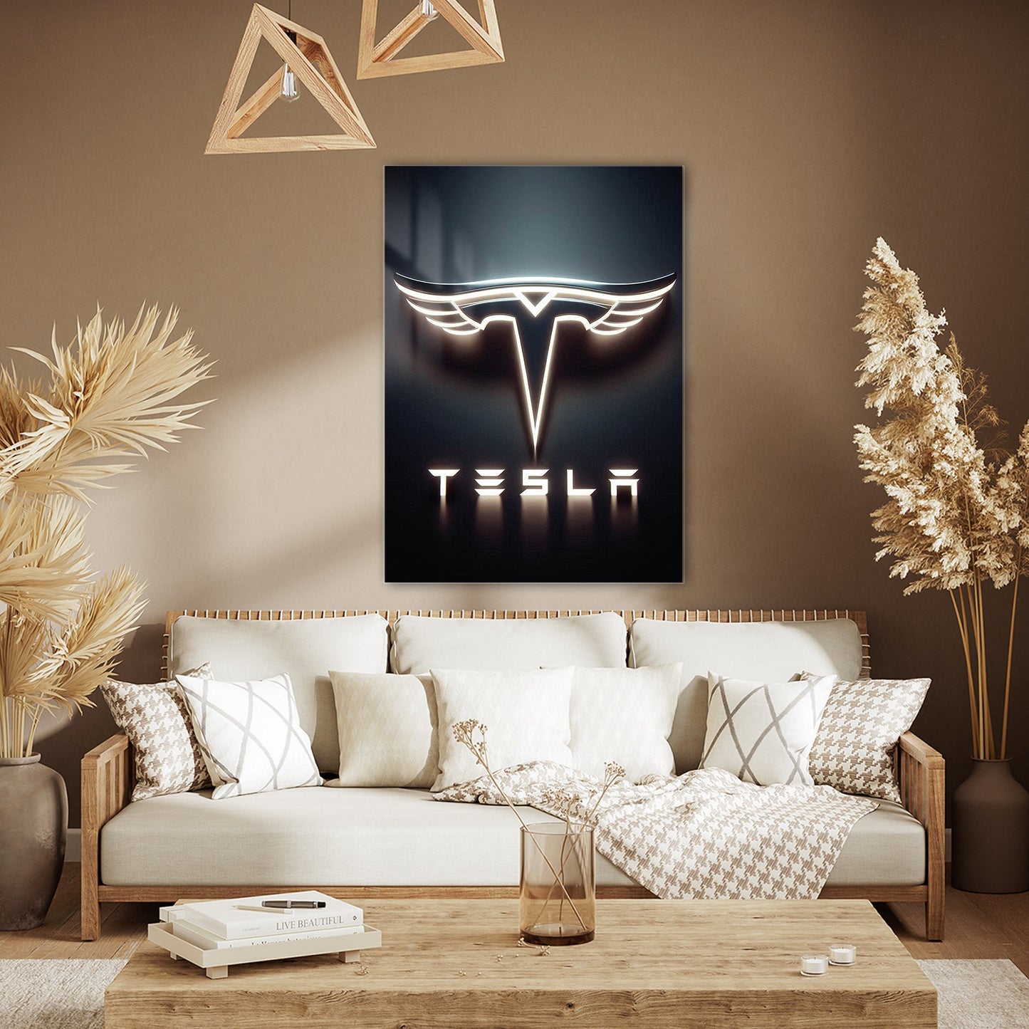 Tesla Cam Tablo – Elektrikli Otomobil Logo Tasarımı