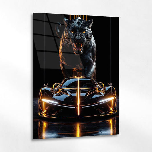 Black Panther Hypercar Cam Tablo – Güç ve Hızın Simgesi