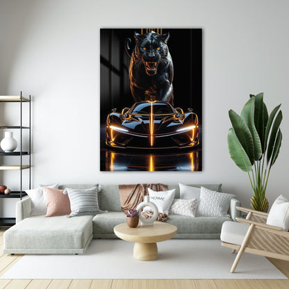 Black Panther Hypercar Cam Tablo – Güç ve Hızın Simgesi