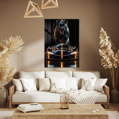 Black Panther Hypercar Cam Tablo – Güç ve Hızın Simgesi