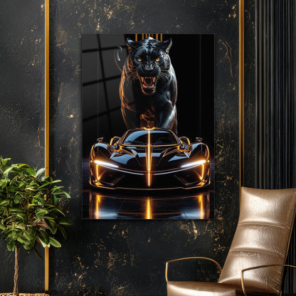 Black Panther Hypercar Cam Tablo – Güç ve Hızın Simgesi