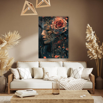 Teknolojik Aşk Cam Tablo