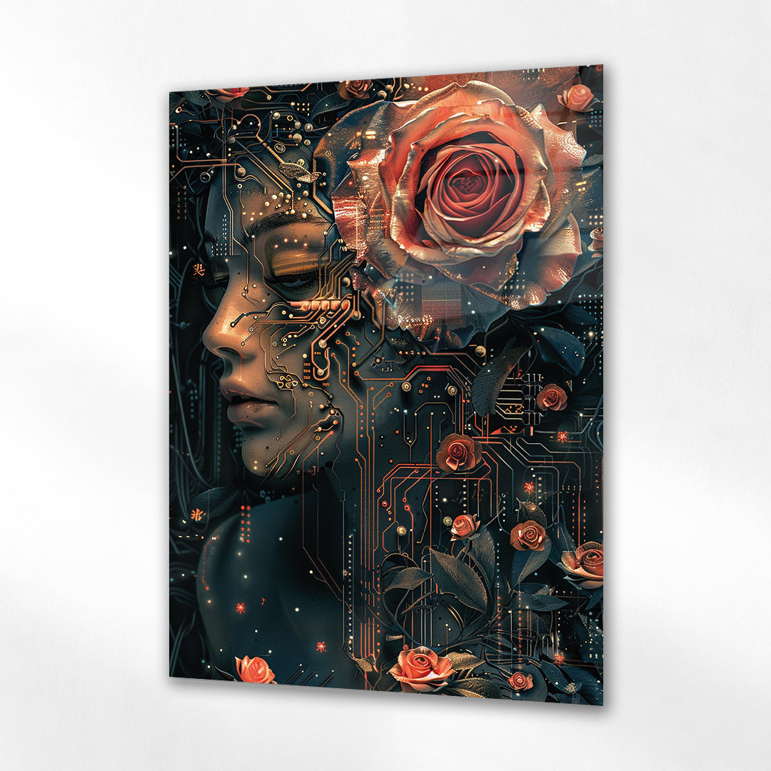 Teknolojik Aşk Cam Tablo