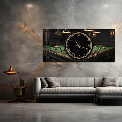 Bilardo Salonu Modern Duvar Dekorasyon Cam Tablo