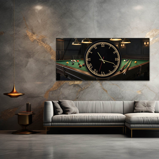 Bilardo Salonu Modern Duvar Dekorasyon Cam Tablo