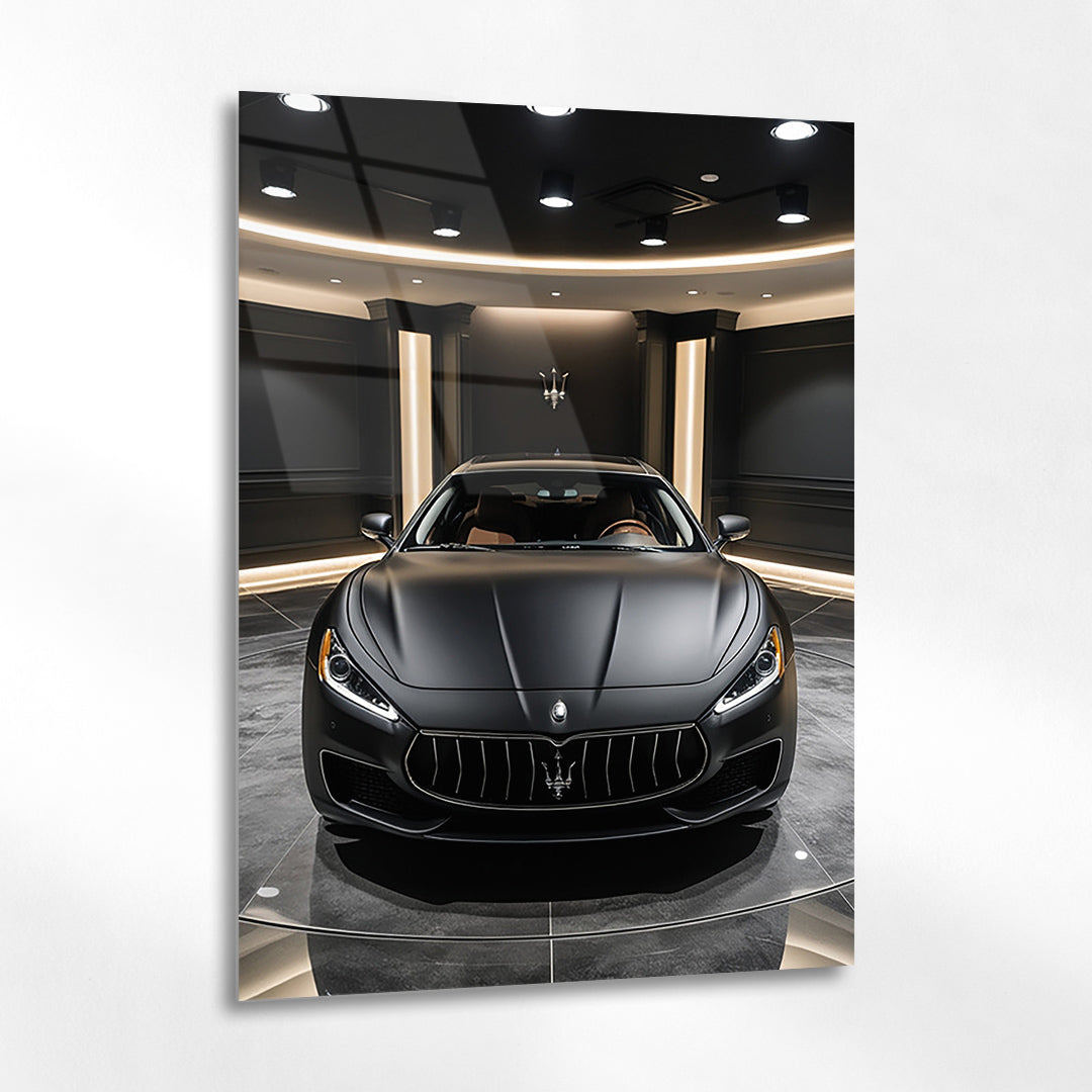 Maserati Cam Tablo – Lüks Spor Otomobil Ön Görünüm