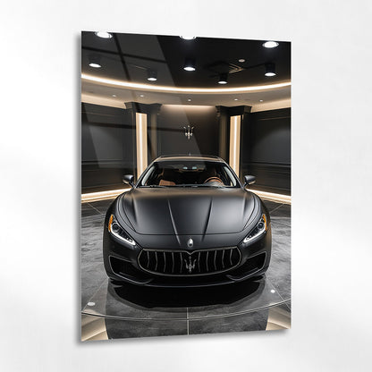 Maserati Cam Tablo – Lüks Spor Otomobil Ön Görünüm