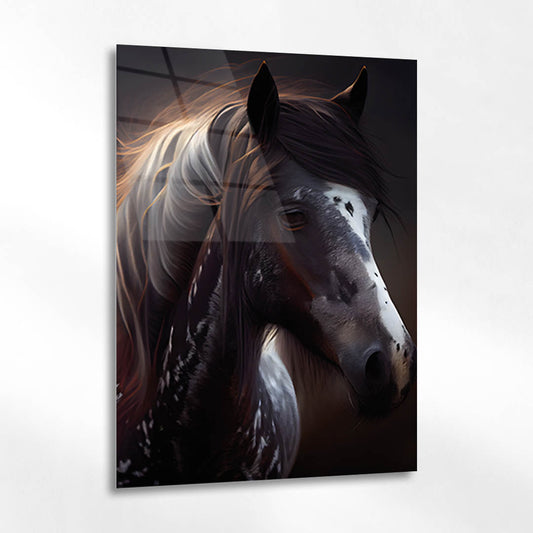 Sanatsal At Portre Cam Tablo