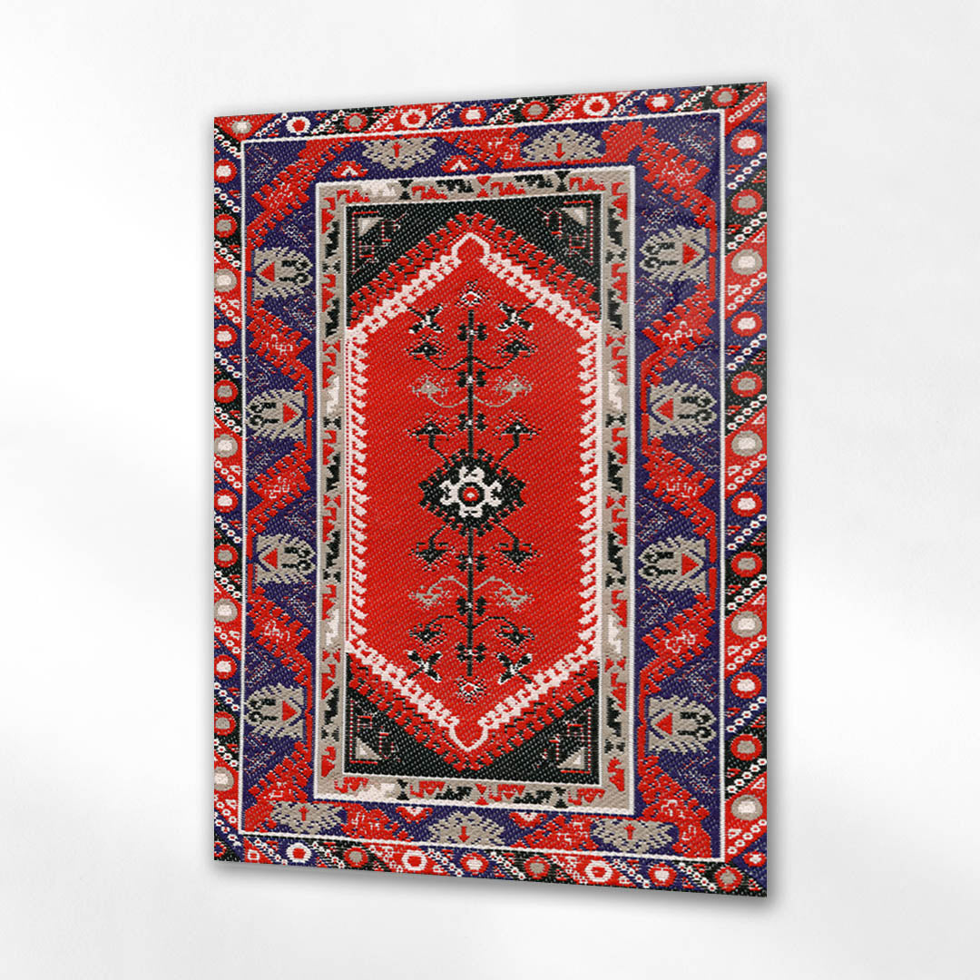 Geleneksel Etnik Kilim Cam Tablo