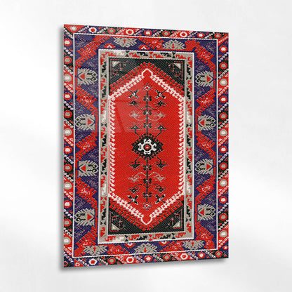 Geleneksel Etnik Kilim Cam Tablo