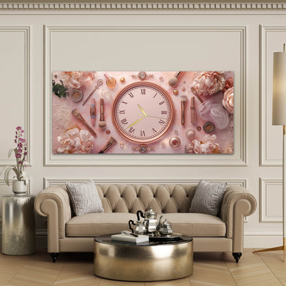 makyaj-ve-guzellik-temali-pembe-cam-saatli-tablo-4-mm