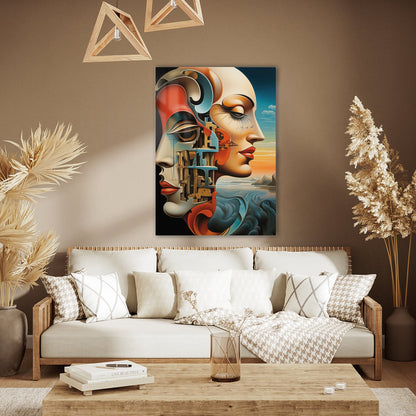 İki Yüzlü Ruh Cam Tablo - 4 mm Temperli Cam Tablo - Ev, ofis dekorasyon