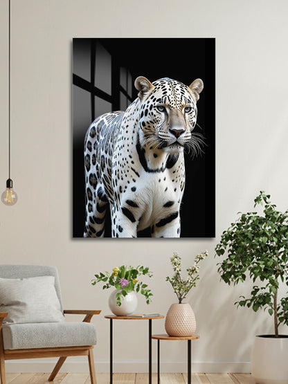White Tiger - Glass Painting