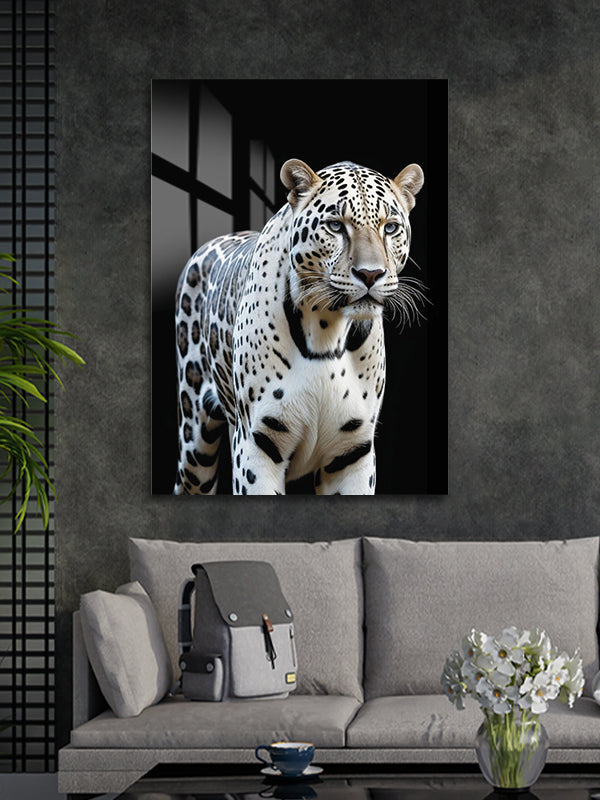 White Tiger - Glass Painting