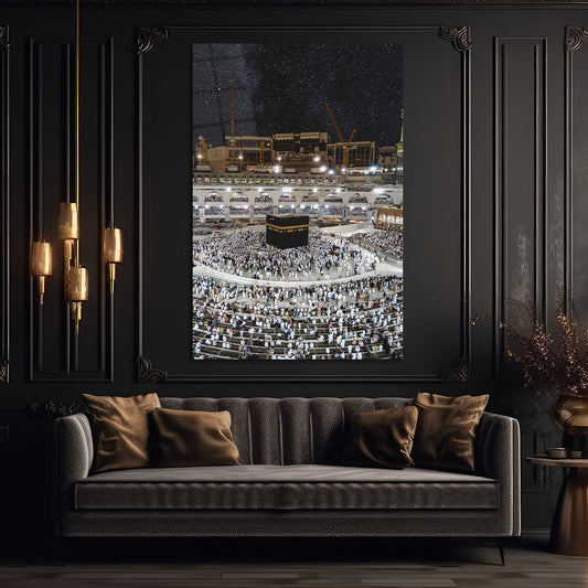 Mecca al-Mukarrama Kaaba Glass Wall Painting