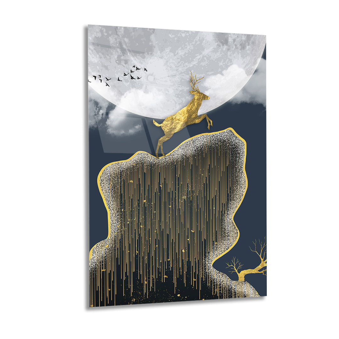 modren art glass wall art 