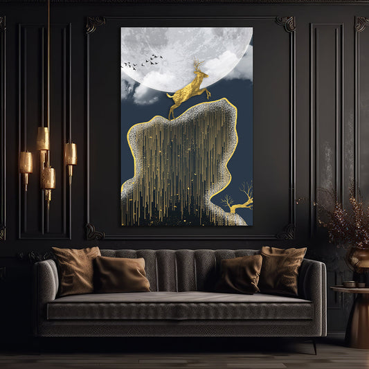 modren art glass wall art 