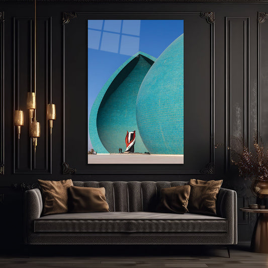 Baghdad Martyr's Memoria glass wall art - Glass Wall Art 