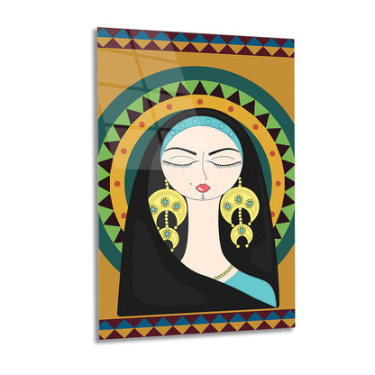 Daughter of Old Baghdad – Glass Painting