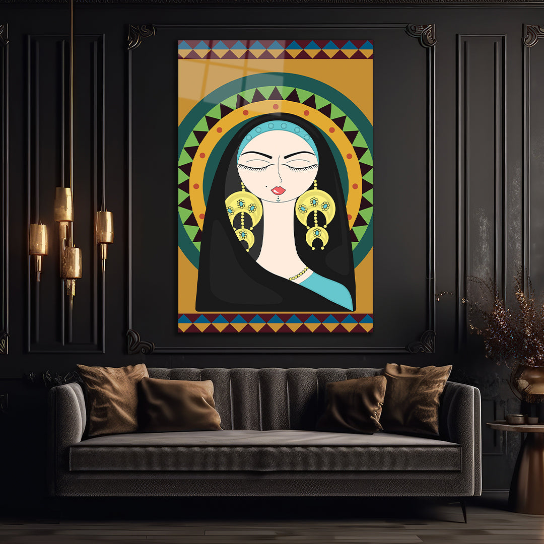 Daughter of Old Baghdad – Glass Painting