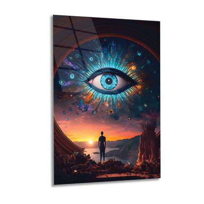 Eye Glass Wall Art, Glass Printing, Wall Decoration, Glass Wall Art 