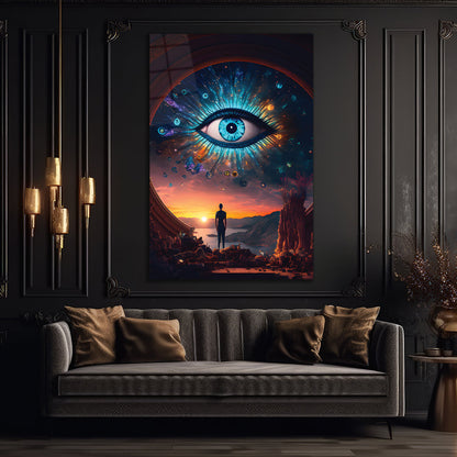 Eye Glass Wall Art, Glass Printing, Wall Decoration, Glass Wall Art 