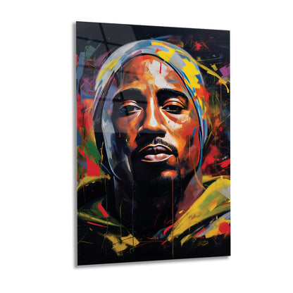 Graffiti Art Rapper Star 2pac Tupac glass wall art 