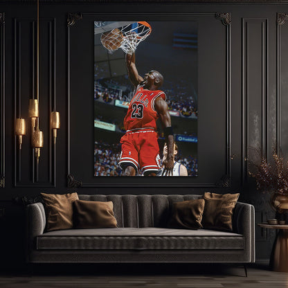 Michael Jordan 23 - Glass Wall Art