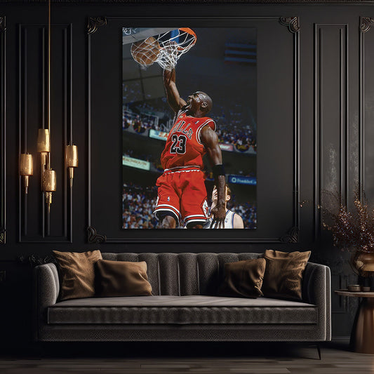 Michael Jordan 23 - Glass Wall Art