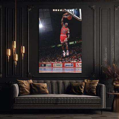 Michael Jordan Glass wall art