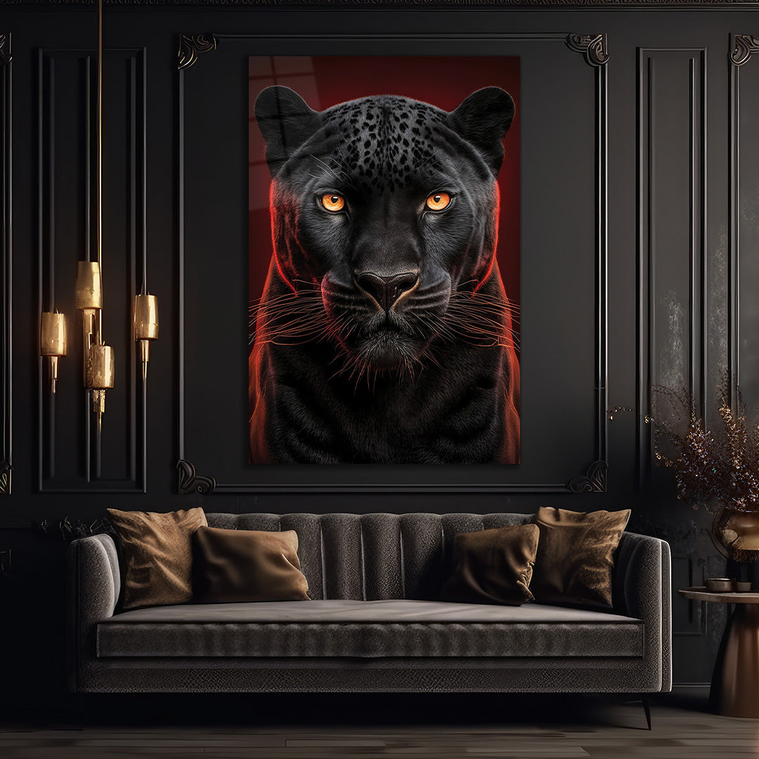 Black Panther - Glass Wall Art