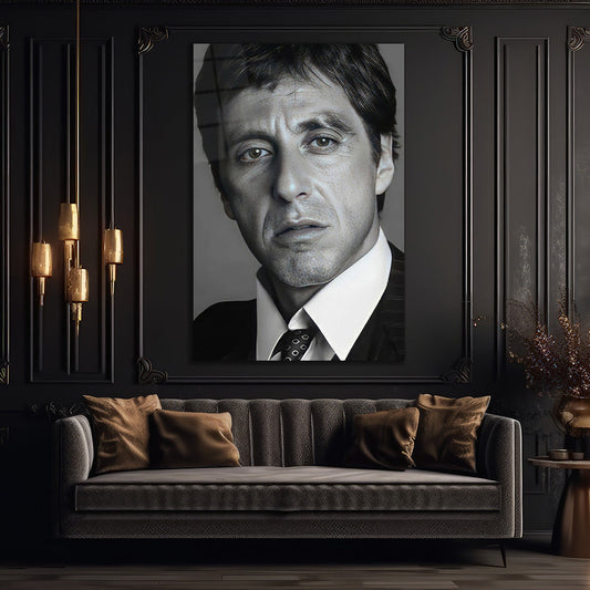 Al Pacino Glass wall art