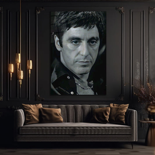 Tony Montana Glass wall art