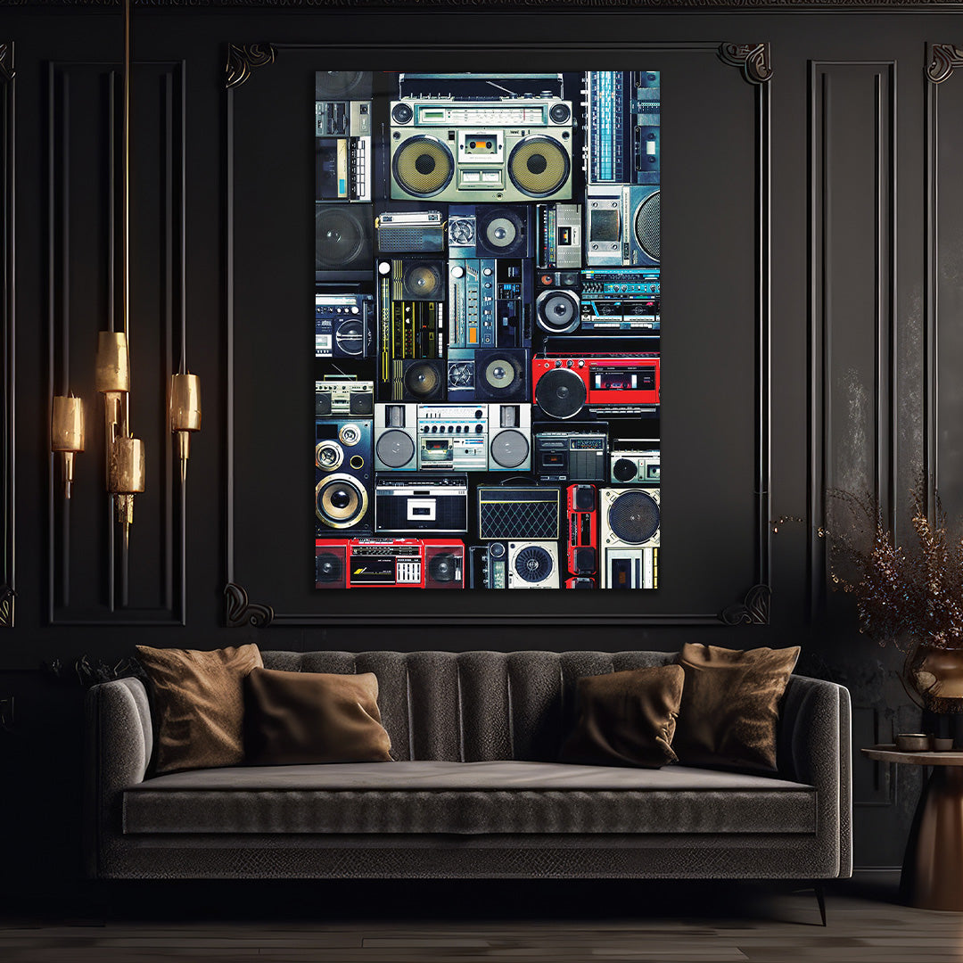 Sounds of Yesterday Glass wall art