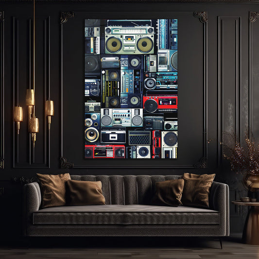 Sounds of Yesterday Glass wall art