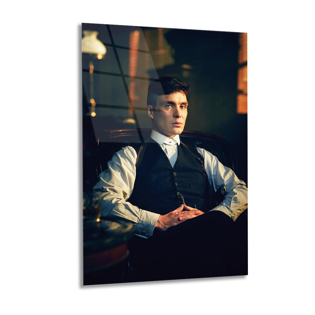 Tommy Shelby Glass wall art