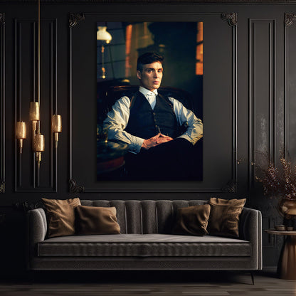 Tommy Shelby Glass wall art