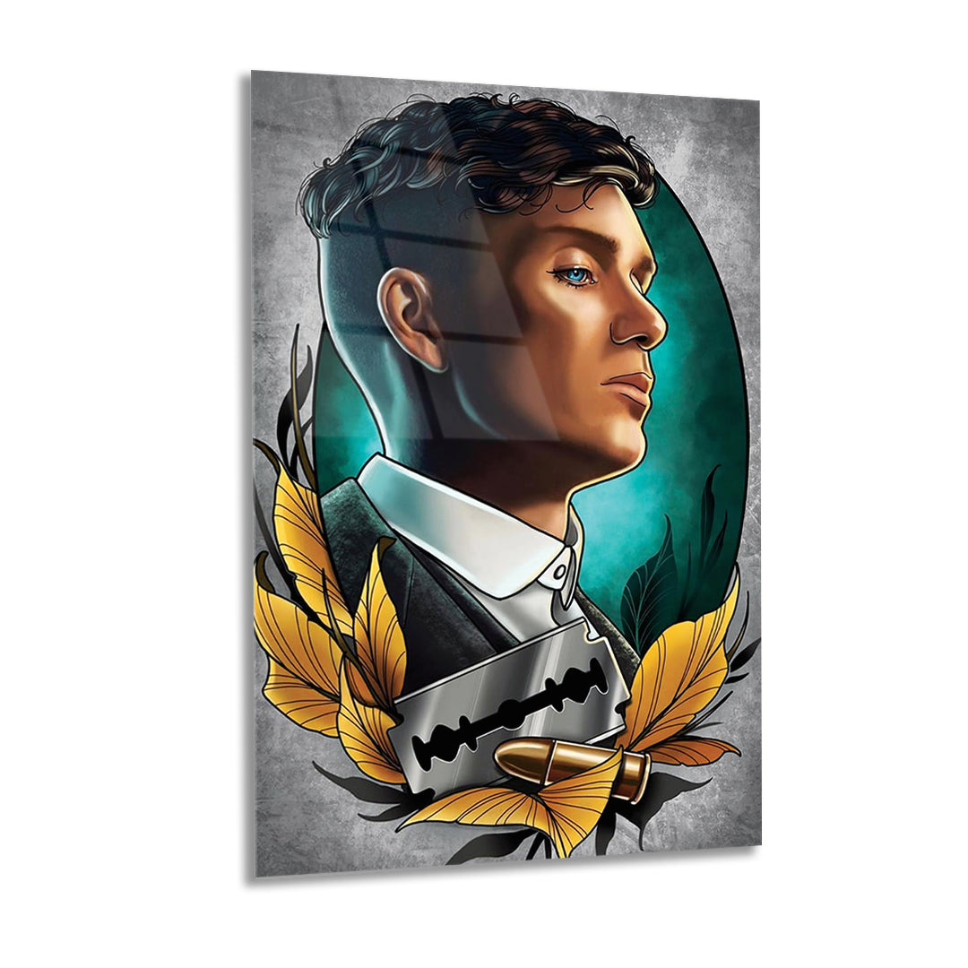 The Peaky Blinde Glass wall art