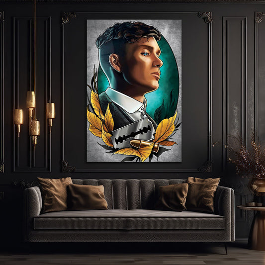 The Peaky Blinde Glass wall art