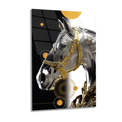 Modern Horse Design - Glass Painting
